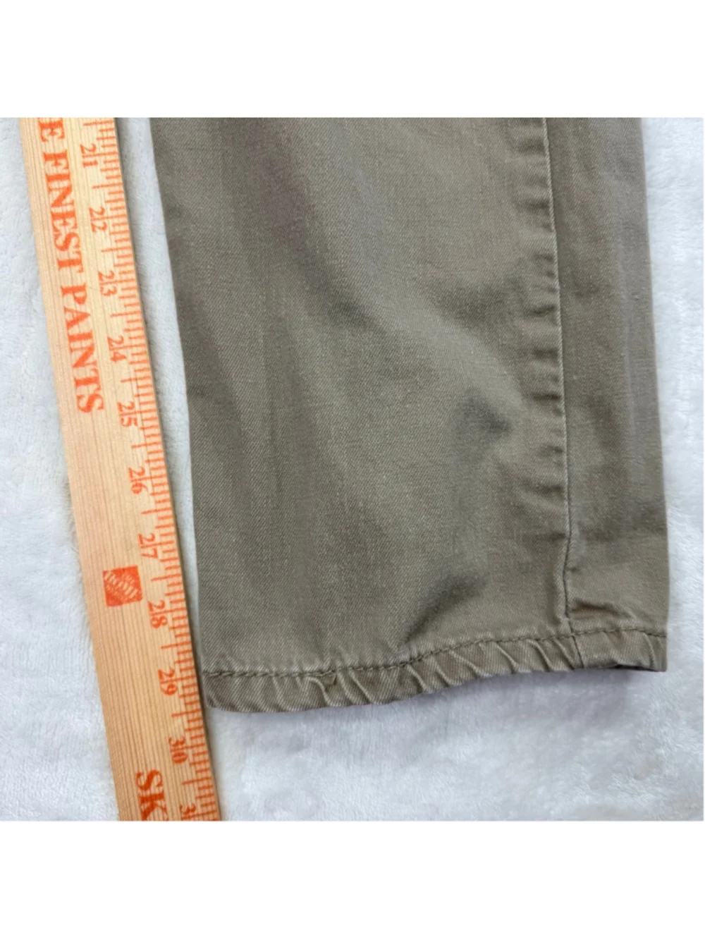 Men's Levi's 505 33x30 Regular Fit Jeans Khaki Beige